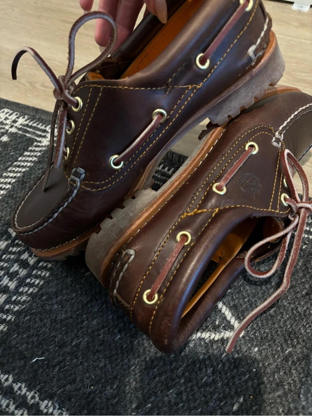 Timberland Noreen Woman’s Classic Brown Leather Boat Shoes